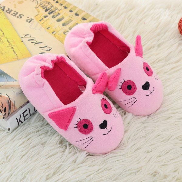 Children's Winter Plush Warm Cotton Slippers