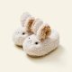 Happy Mary Children's Cotton Shoes Rabbit Plush Heel Slippers