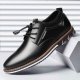 Leather shoes round toe trend shoes comfortable men's shoes