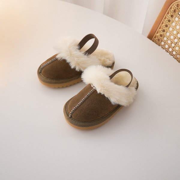 Children's Woolen Non-slip Warm Cotton Slippers